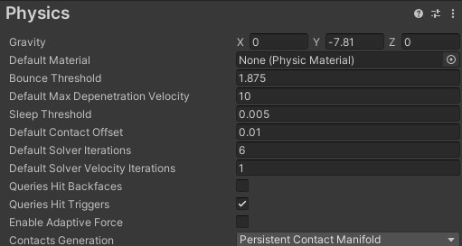 Project Settings - Physics_1